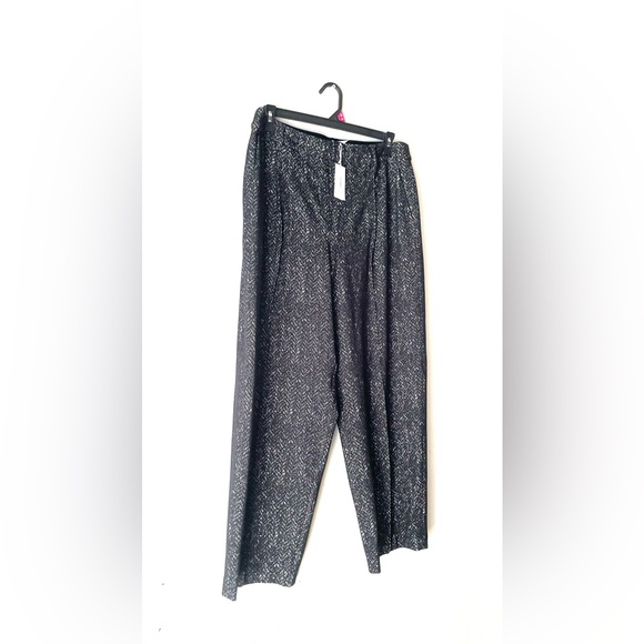 NWT Spanx Ponte Barrel Leg Pant Herringbone Black Womens 1X - Picture 4 of 9